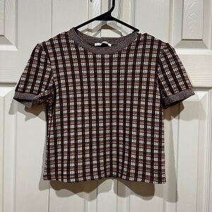 Zara, Plaid Blouse